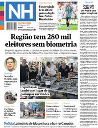 Capa do jornal Jornal NH 21/08/2023