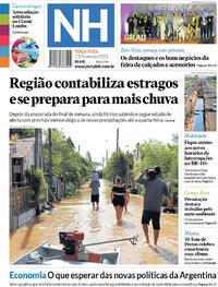 Capa do jornal Jornal NH 21/11/2023