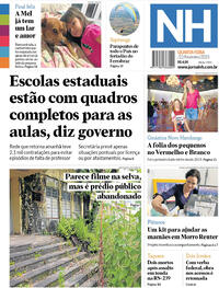 Capa do jornal Jornal NH 22/02/2023