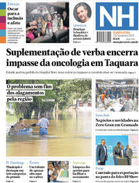 Capa do jornal Jornal NH 22/11/2023