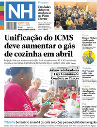 Capa do jornal Jornal NH 23/03/2023