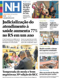 Capa do jornal Jornal NH 23/05/2023