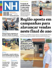 Capa do jornal Jornal NH 23/11/2023