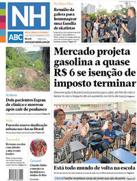 Capa do jornal Jornal NH 24/02/2023