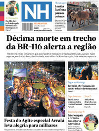 Capa do jornal Jornal NH 24/07/2023