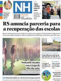 Capa do jornal Jornal NH 24/08/2023