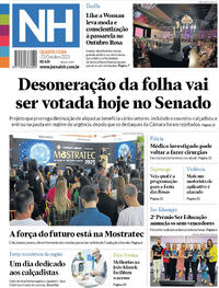 Capa do jornal Jornal NH 25/10/2023