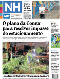 Capa do jornal Jornal NH 27/01/2023