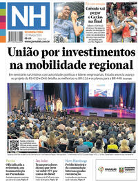 Capa do jornal Jornal NH 27/03/2023