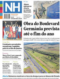 Capa do jornal Jornal NH 27/04/2023
