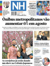 Capa do jornal Jornal NH 27/07/2023