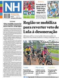 Capa do jornal Jornal NH 27/11/2023