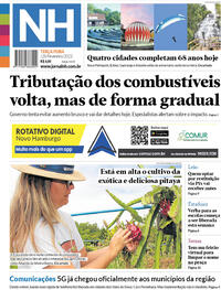 Capa do jornal Jornal NH 28/02/2023