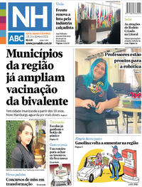 Capa do jornal Jornal NH 28/04/2023