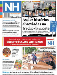 Capa do jornal Jornal NH 28/07/2023