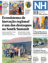 Capa do jornal Jornal NH 29/03/2023