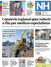 Capa do jornal Jornal NH 29/08/2023