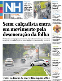 Capa do jornal Jornal NH 29/11/2023