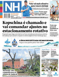 Capa do jornal Jornal NH 30/01/2023