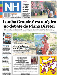 Capa do jornal Jornal NH 30/03/2023
