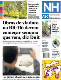 Capa do jornal Jornal NH 31/03/2023