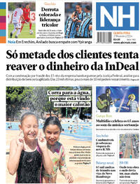 Capa do jornal Jornal NH 01/02/2024