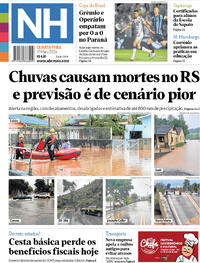 Capa do jornal Jornal NH 01/05/2024