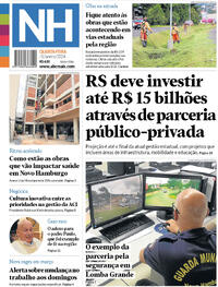 Capa do jornal Jornal NH 03/01/2024