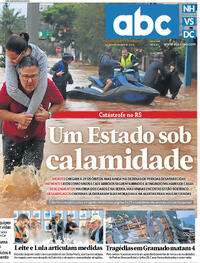 Capa do jornal Jornal NH 03/05/2024