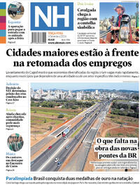 Capa do jornal Jornal NH 03/09/2024