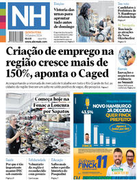 Capa do jornal Jornal NH 03/10/2024