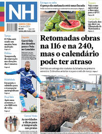 Capa do jornal Jornal NH 04/01/2024