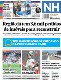 Capa do jornal Jornal NH 05/08/2024