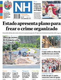 Capa do jornal Jornal NH 05/11/2024
