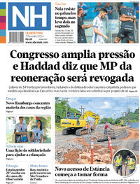 Capa do jornal Jornal NH 07/02/2024