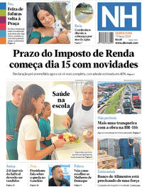 Capa do jornal Jornal NH 07/03/2024