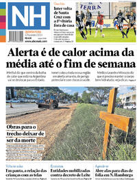 Capa do jornal Jornal NH 08/02/2024