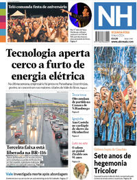 Capa do jornal Jornal NH 08/04/2024