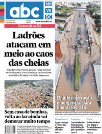 Capa do jornal Jornal NH 08/05/2024