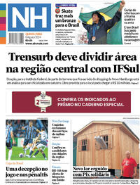 Capa do jornal Jornal NH 08/08/2024