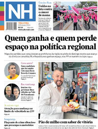 Capa do jornal Jornal NH 08/10/2024