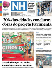 Capa do jornal Jornal NH 09/01/2024