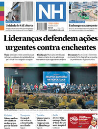 Capa do jornal Jornal NH 09/07/2024