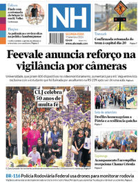 Capa do jornal Jornal NH 09/09/2024