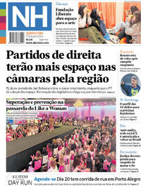 Capa do jornal Jornal NH 09/10/2024