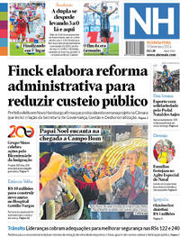 Capa do jornal Jornal NH 09/12/2024