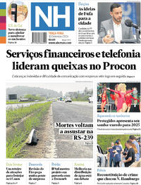 Capa do jornal Jornal NH 10/09/2024