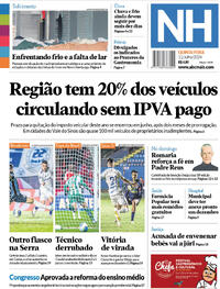 Capa do jornal Jornal NH 11/07/2024
