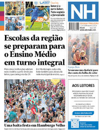 Capa do jornal Jornal NH 12/02/2024