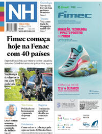 Capa do jornal Jornal NH 12/03/2024